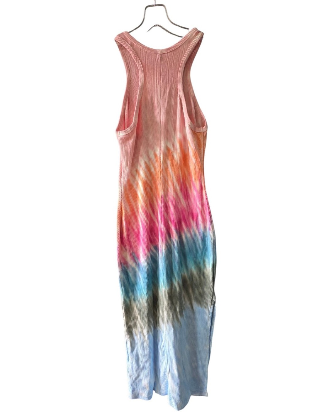 Young Fabulous & Broke Multi-Color Pastel Tie-Dye Maxi Dress Size Medium - Picture 3 of 7